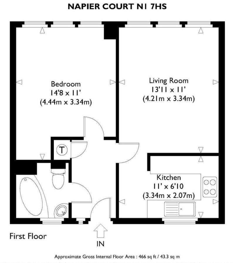 1 Bedroom Flat Close To With Free Parking Arrangement Apartment London